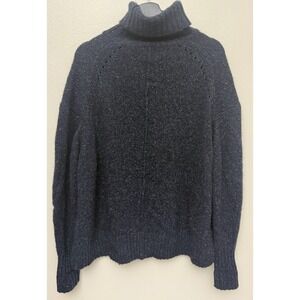 Isabel Marant Navy 100% Cashmere Pullover Sweater Turtleneck Sz FR 38